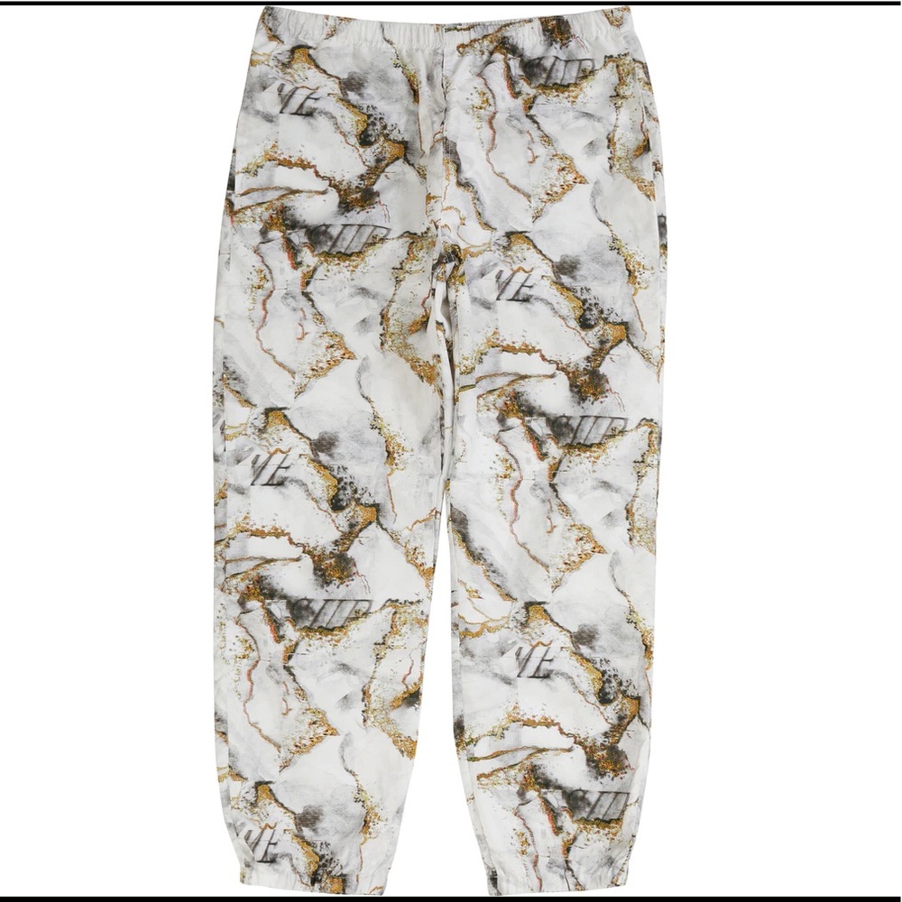 Supreme Marble Track Pant, White